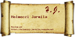 Helmeczi Jarmila névjegykártya